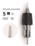 Phi Black Cartridge 0.35 5RS, 7mm taper - 10pcs