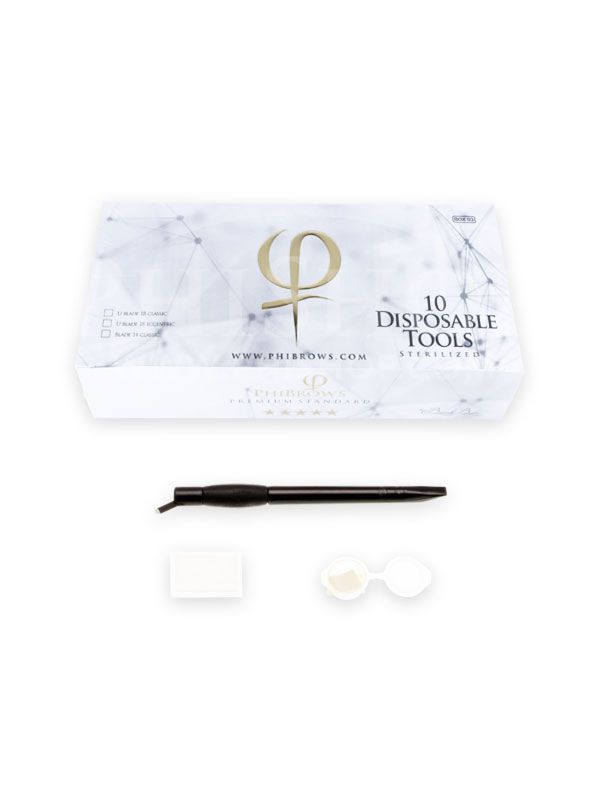 PHIBROWS DISPOSABLE TOOLS 18 U CLASSIC 10PCS BOX