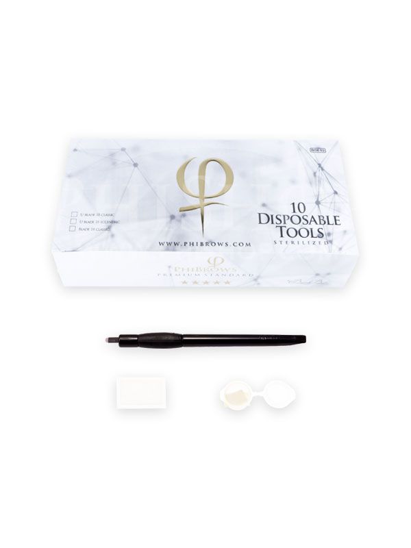 PHIBROWS DISPOSABLE TOOLS 18 ECCENTRIC 10PCS BOX
